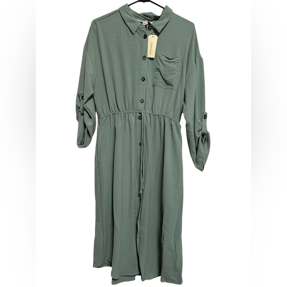 monteau sage green xl dress